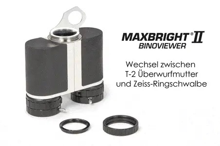 Baader MaxBright® II Binoviewer with glass path compensator 1:1.25 (2456314) and nose piece 1¼"/T-2 (2458105)- 2456461 - Image 5