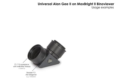 Baader MaxBright® II Binoviewer with glass path compensator 1:1.7 and nose piece 1¼"/T-2 - 2456463 - Image 23