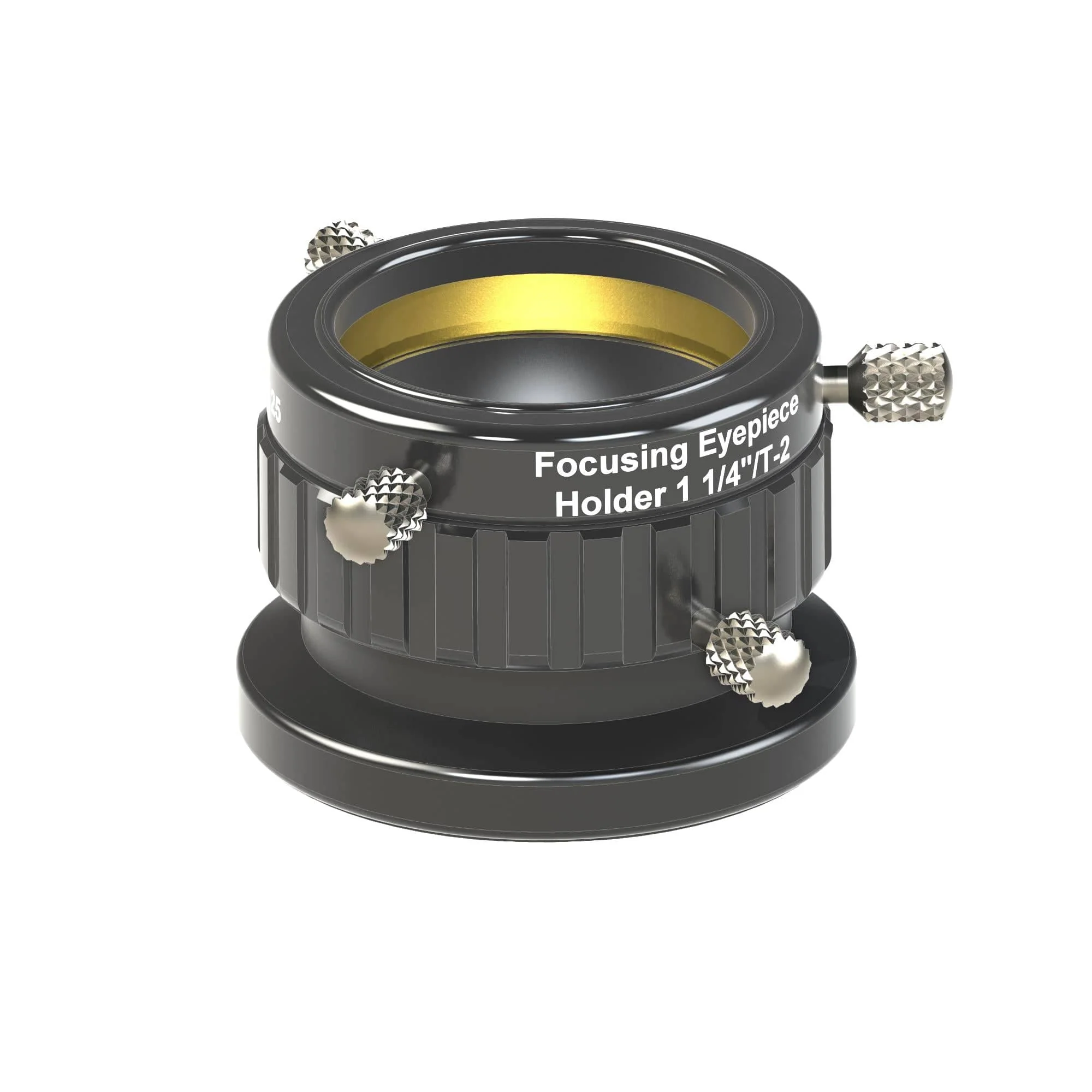 Baader 1¼" / T-2 Focusing Eyepiece Clamp, w/ dual clamp screws and compression ring - 2458125