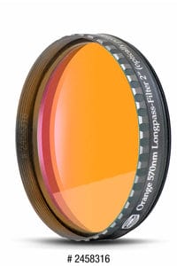 Baader Eyepiece Filter Orange 2", 570nm Longpass, Optically Polished w/MC - 2458316 - Image 8