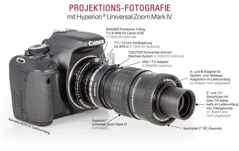 Baader Protective Wide T-Ring for Canon-EOS, incl. fineoptically polished UV/IR Blocker / L-Filter 50.4mm dia - 2958550L - Image 24