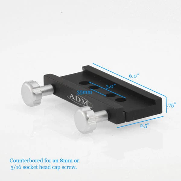 ADM V Series Saddle 8mm Counterbored Version - VSAD-M8 - Image 3