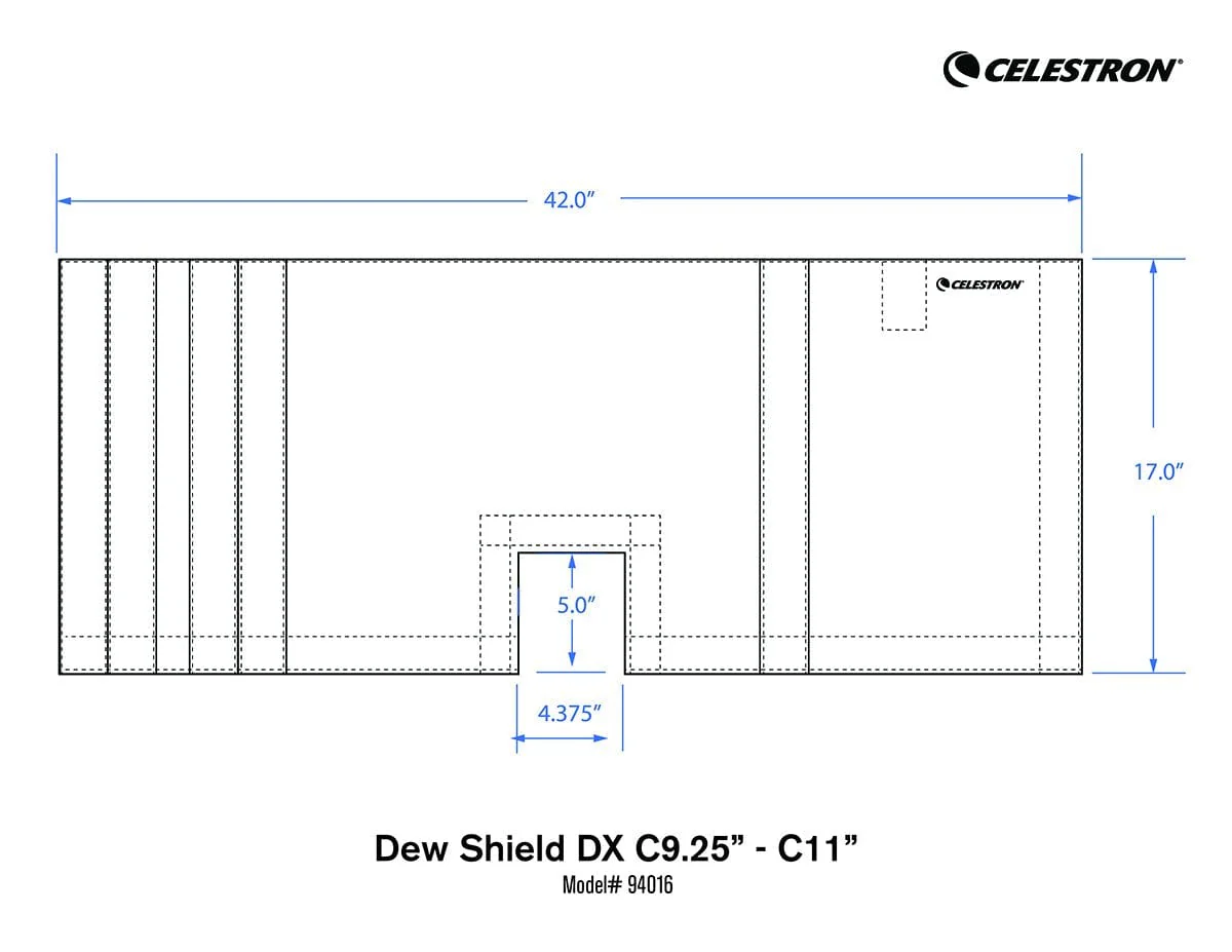 Celestron Deluxe Flexible Dew Shield for C9.25 to C11 - 94016 - Image 9