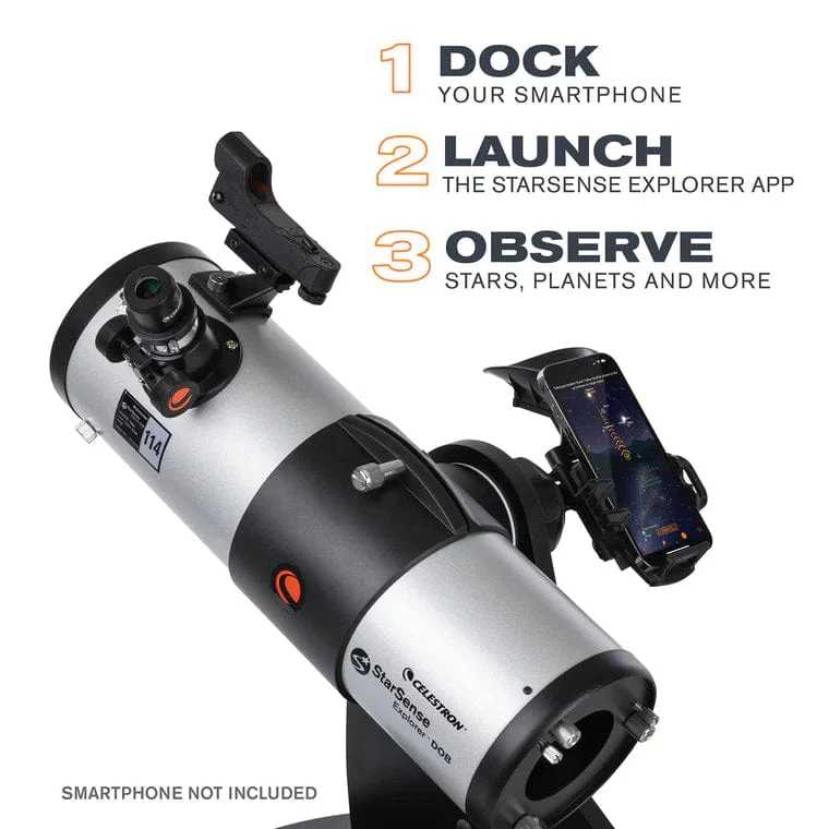 Celestron StarSense Explorer 114mm Smartphone App-Enabled Tabletop Dobsonian Telescope - 22480 - Image 3