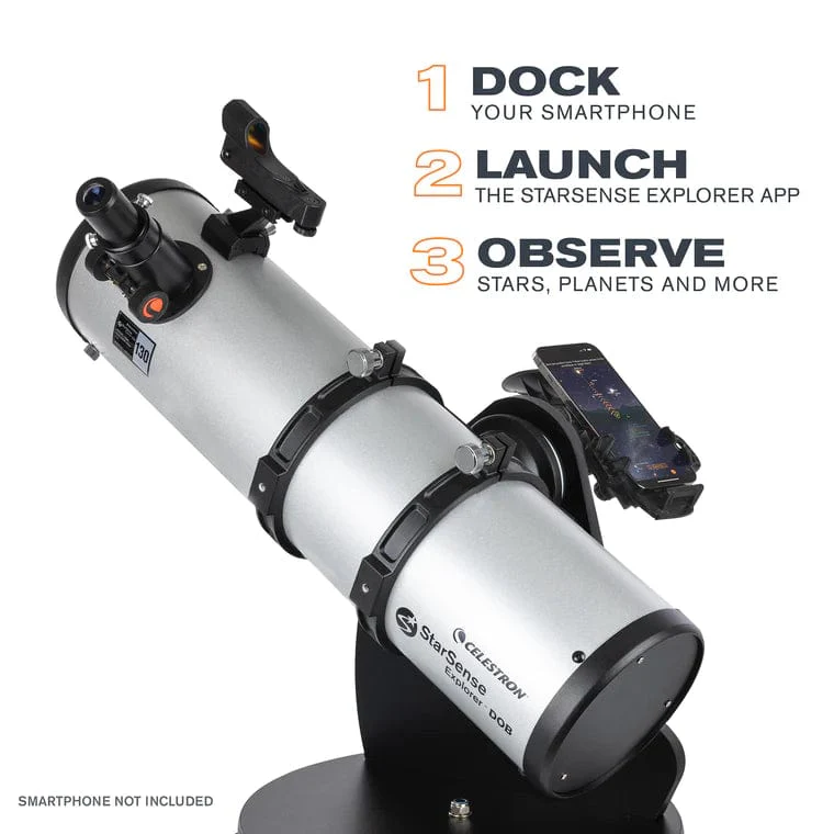 Celestron StarSense Explorer 130mm Smartphone App-Enabled Tabletop Dobsonian Telescope - 22481 - Image 2