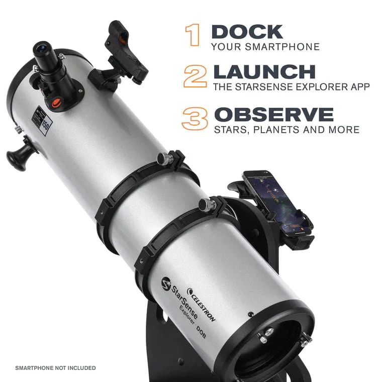 Celestron StarSense Explorer 150mm Smartphone App-Enabled Tabletop Dobsonian Telescope - 22482 - Image 2