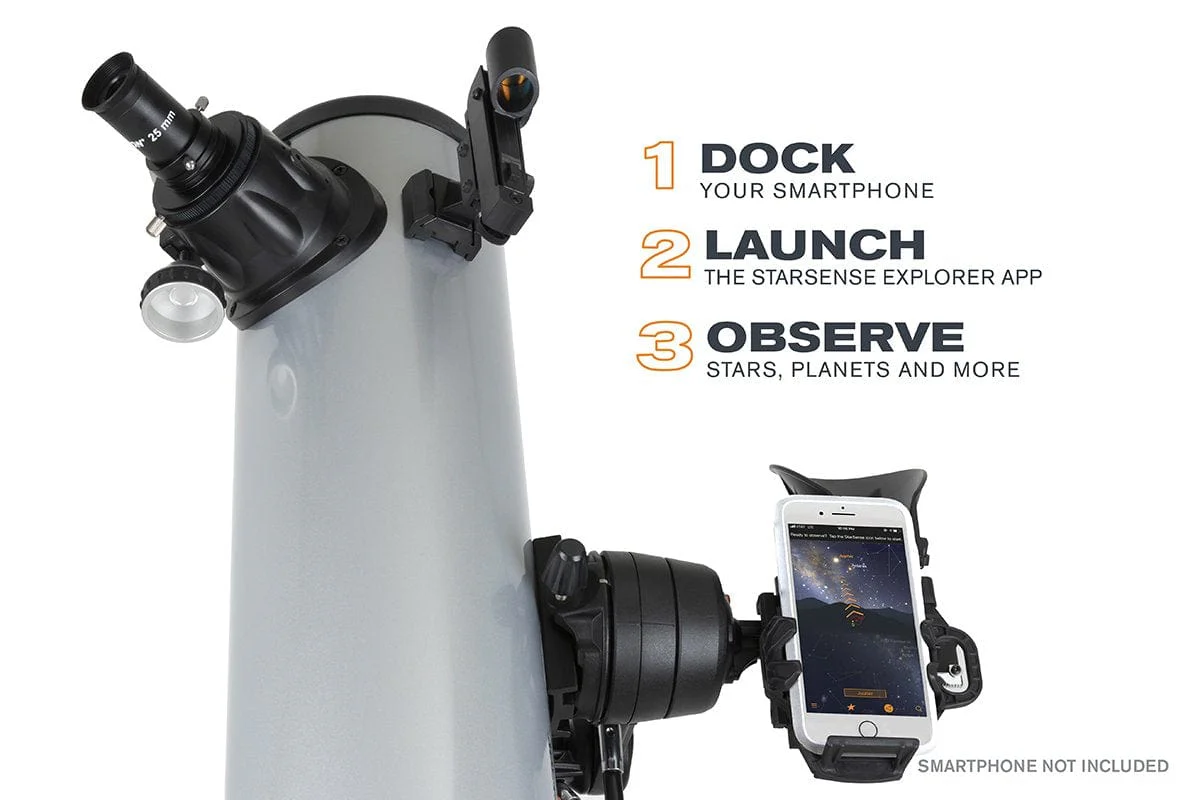 Celestron StarSense Explorer DX 130AZ Smartphone App-Enabled Newtonian Reflector Telescope - 22461 (Beginner Telescope) - Image 4