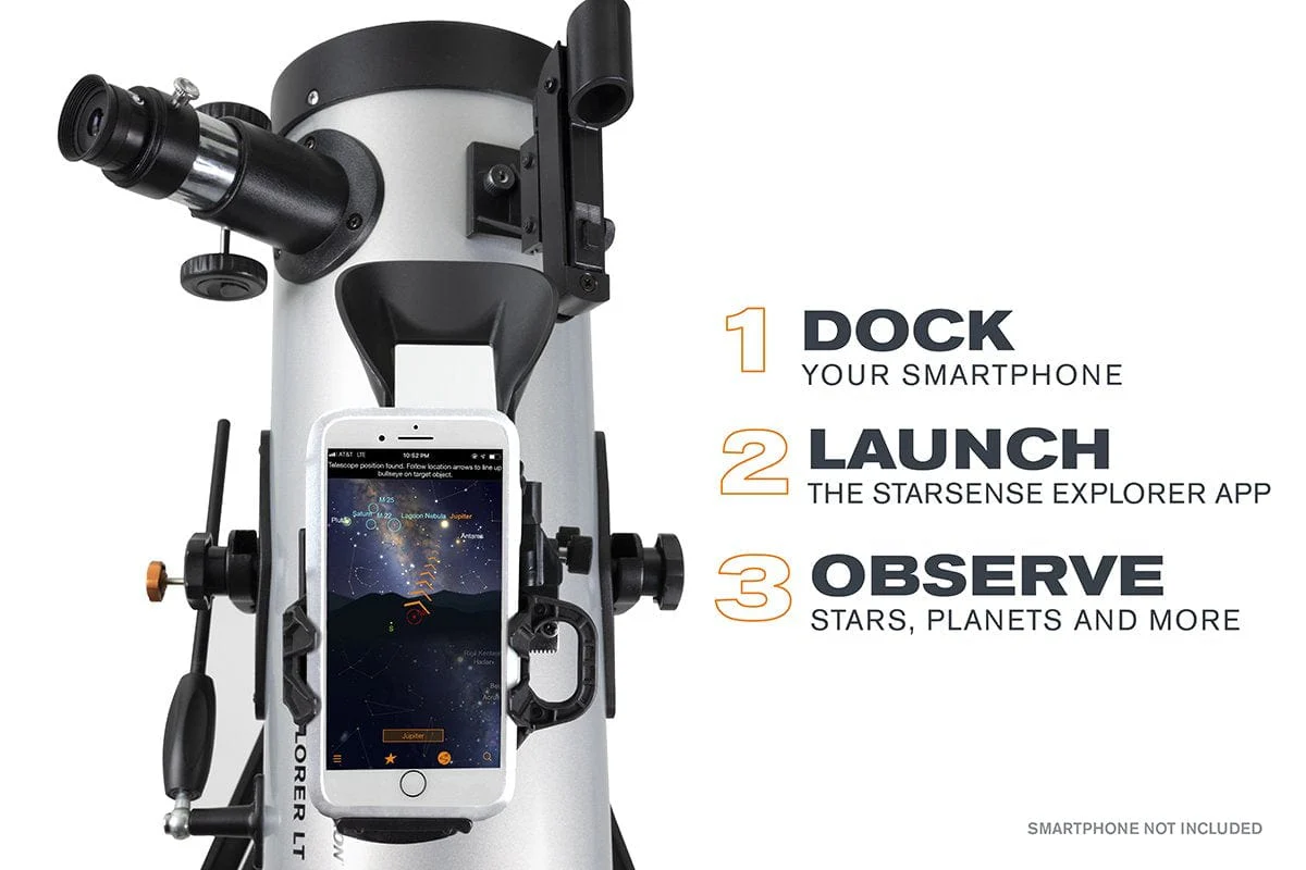 Celestron StarSense Explorer LT 114AZ Smartphone App-Enabled Newtonian Reflector Telescope - 22452 - Image 4