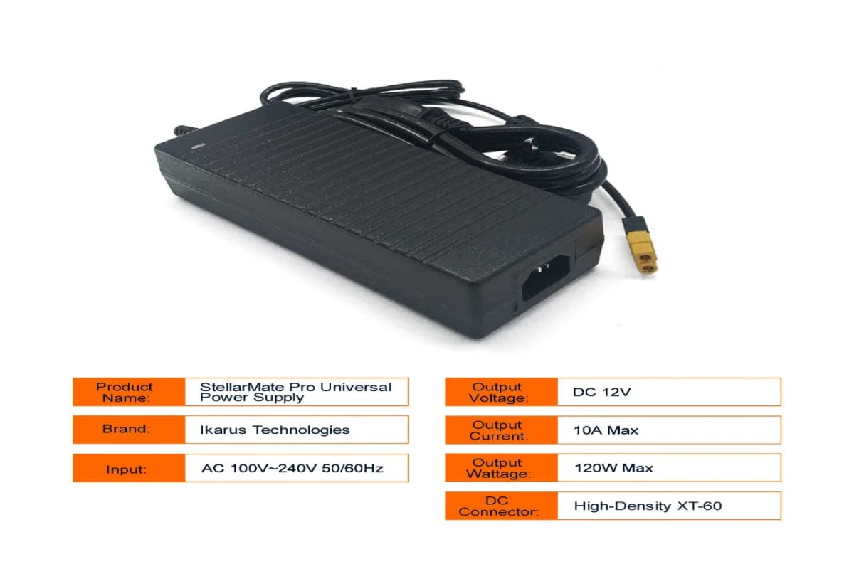 Ikarus StellarMate Pro Official 10A power supply - IKA-834
