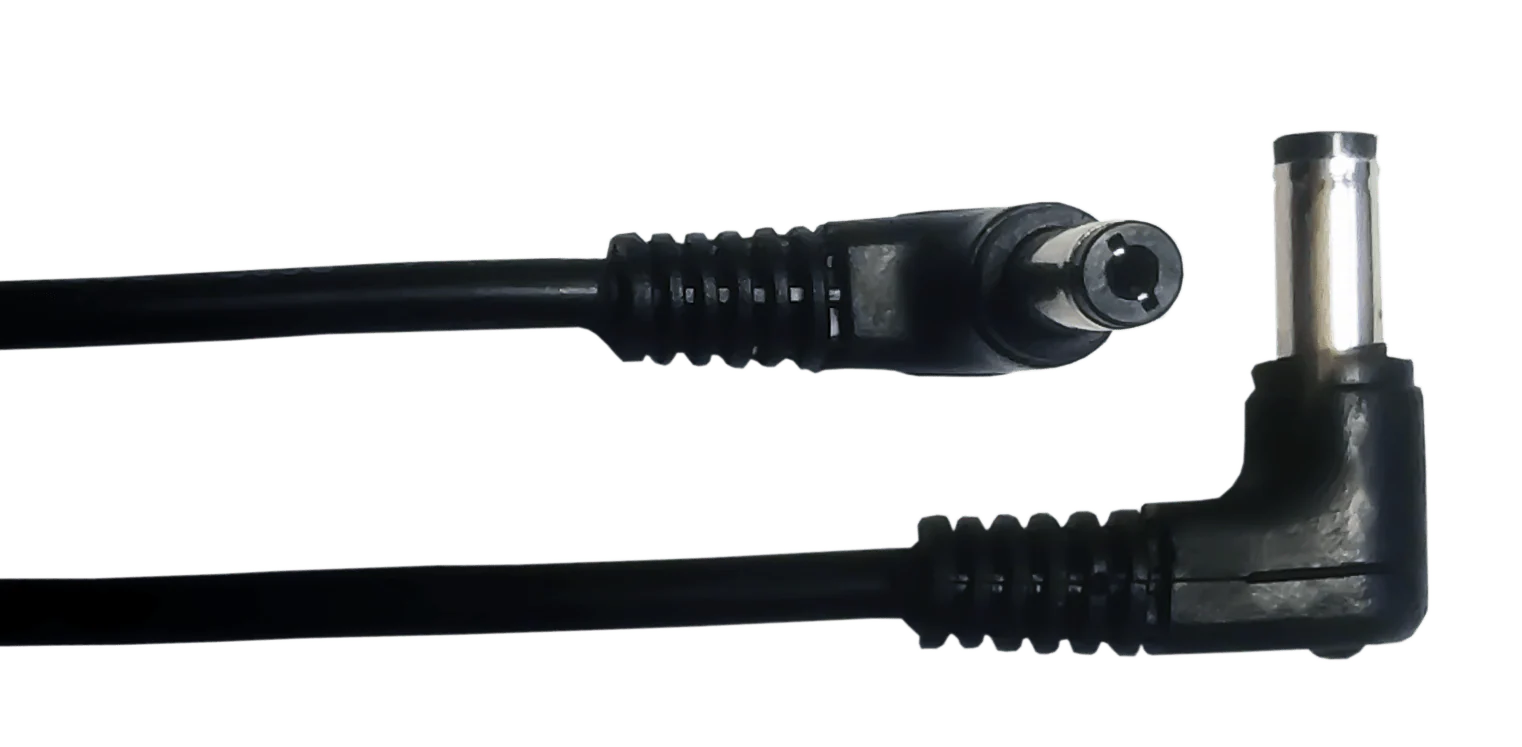 Pegasus Astro Pack of 2 x 2.1 to 2.1 Cables 0.5m Angled 90 deg - PEG-CABL-2105-90D