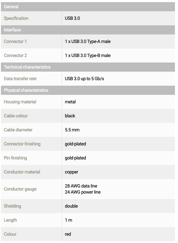 Pegasus Astro USB3 Type B Cable Premium - Image 3