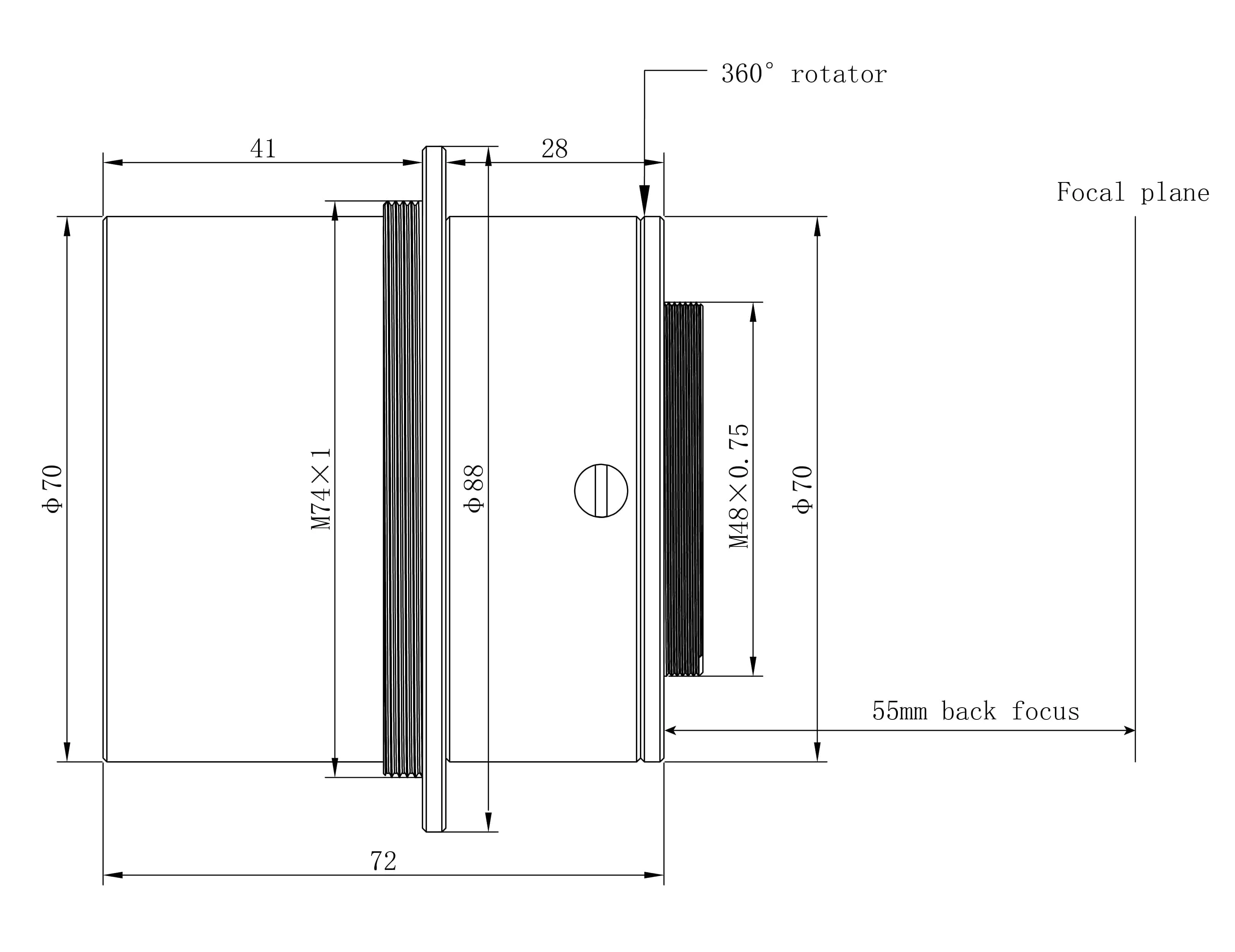 Sharpstar Optics 0.8x Reducer and Flattener for Full Frame Cameras for the Sharpstar 76EDPH - SHRD76 - Image 4