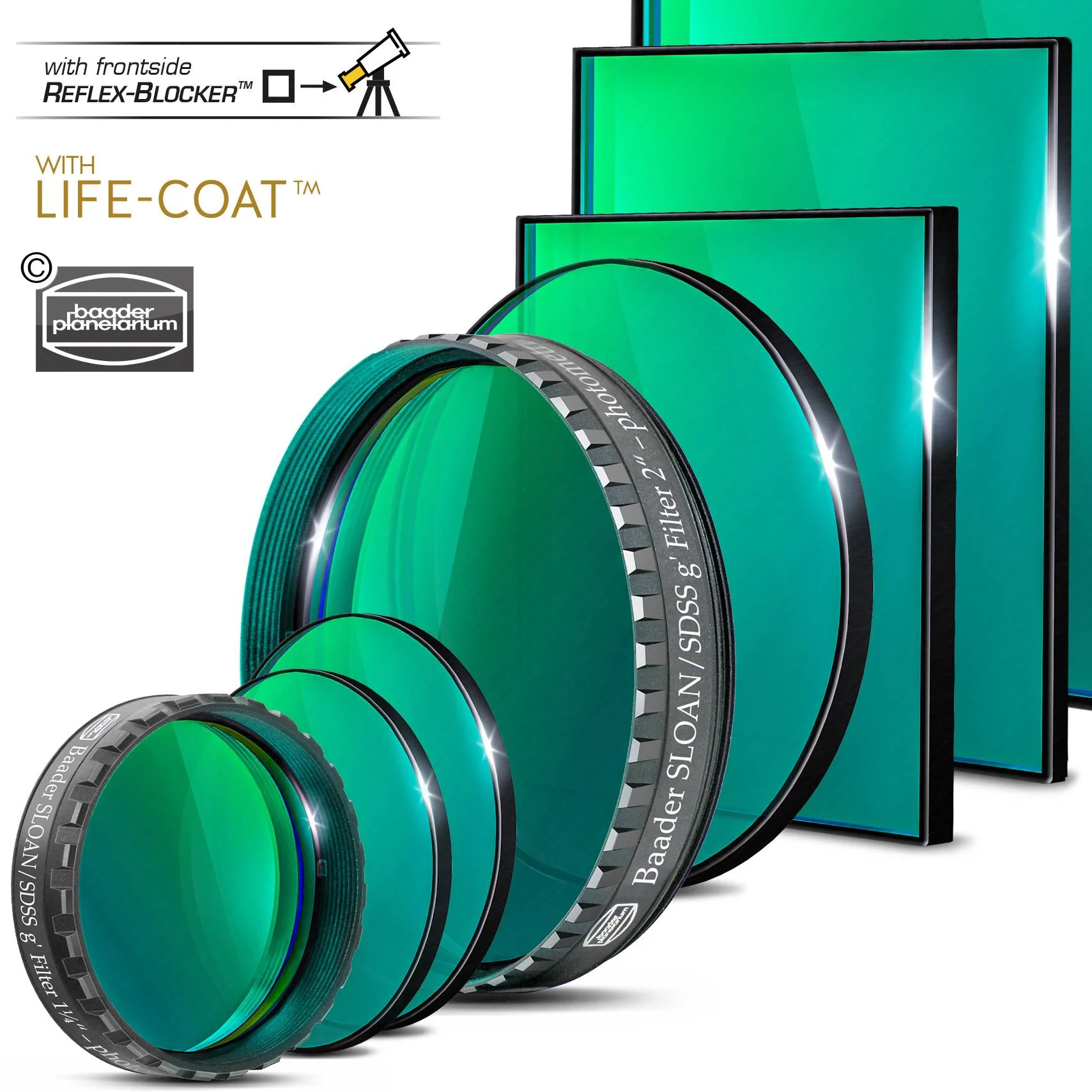 SLOAN/SDSS g'-Filter 50.4mm – photometric - 2961704G