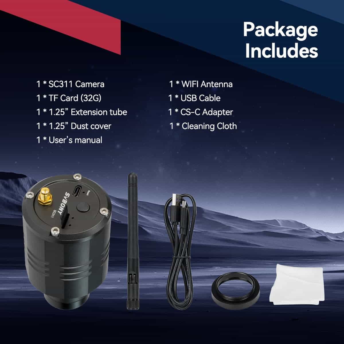 Svbony SC311 WIFI Astronomy Camera / IMX662 /EAA - F9384A - Image 8