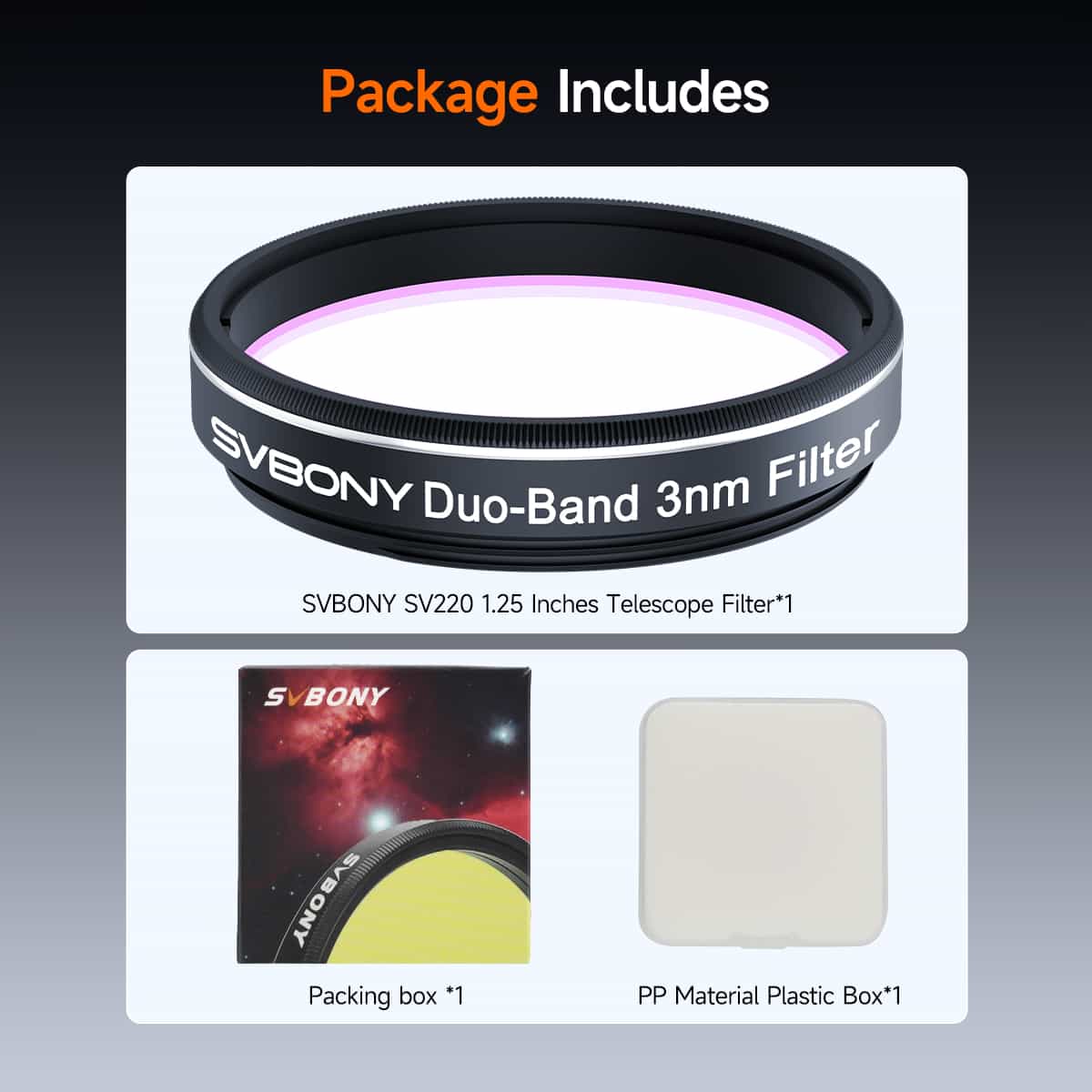 Svbony SV220 Dual-Band 3nm H-Alpha & OIII Nebula Filter - W9198 - Image 11