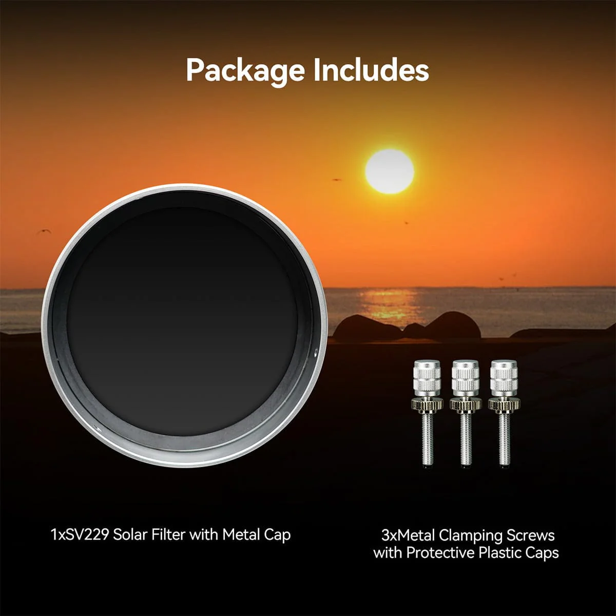 Svbony SV229 Solar Eclipse Telescope Filter Metal Cap 140mm - W9183C - Image 5