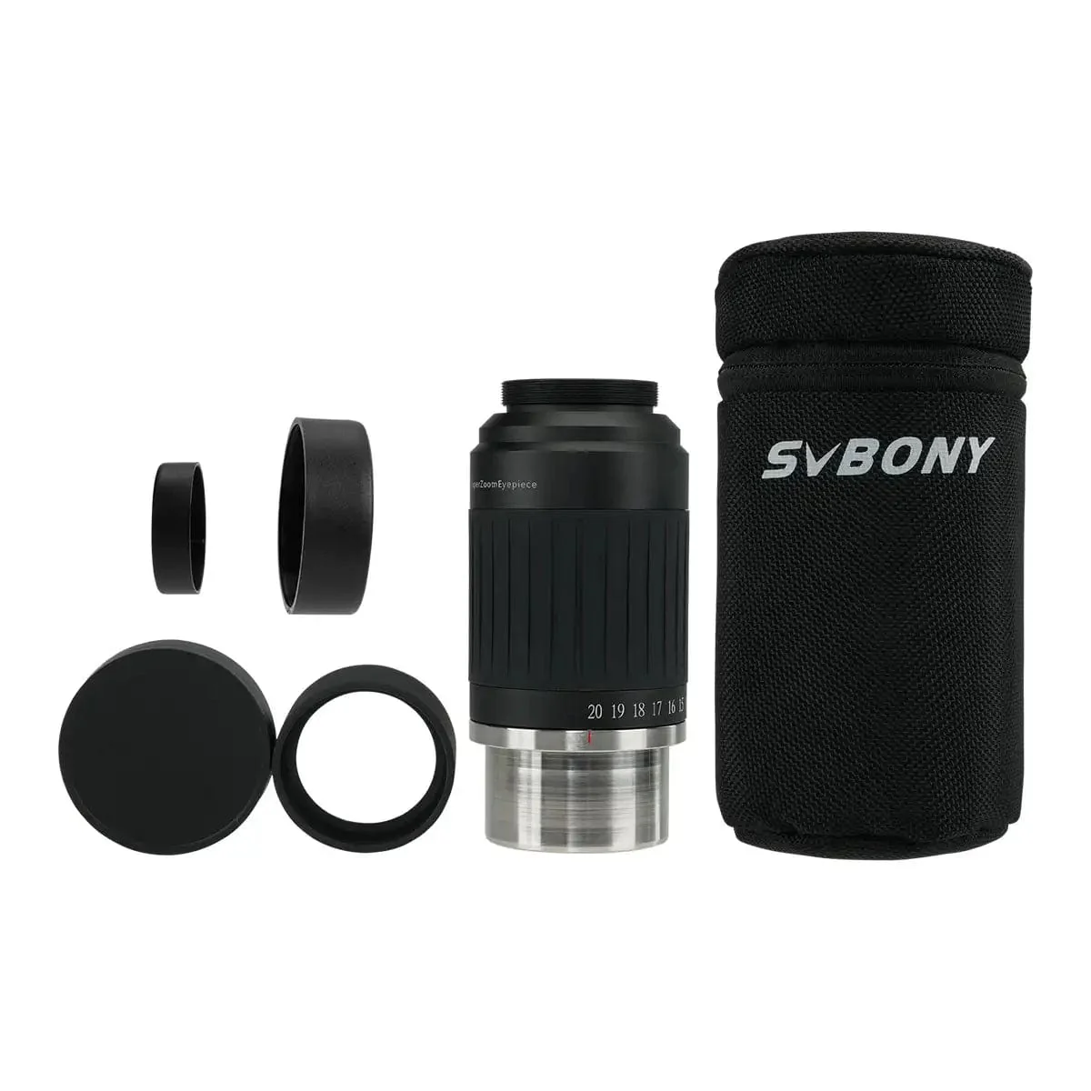 Svbony SV230 Super Zoom Aspheric Eyepiece Clickstop Parfocal Design 8-20mm 57°- 72° AFOV for Astronomical Observation with 1.25" / 2" Nosepieces - W9185A - Image 5