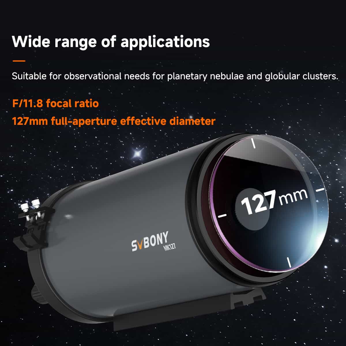 Svbony Telescope MK127 Maksutov-Cassegrain OTA - F9382C - Image 2