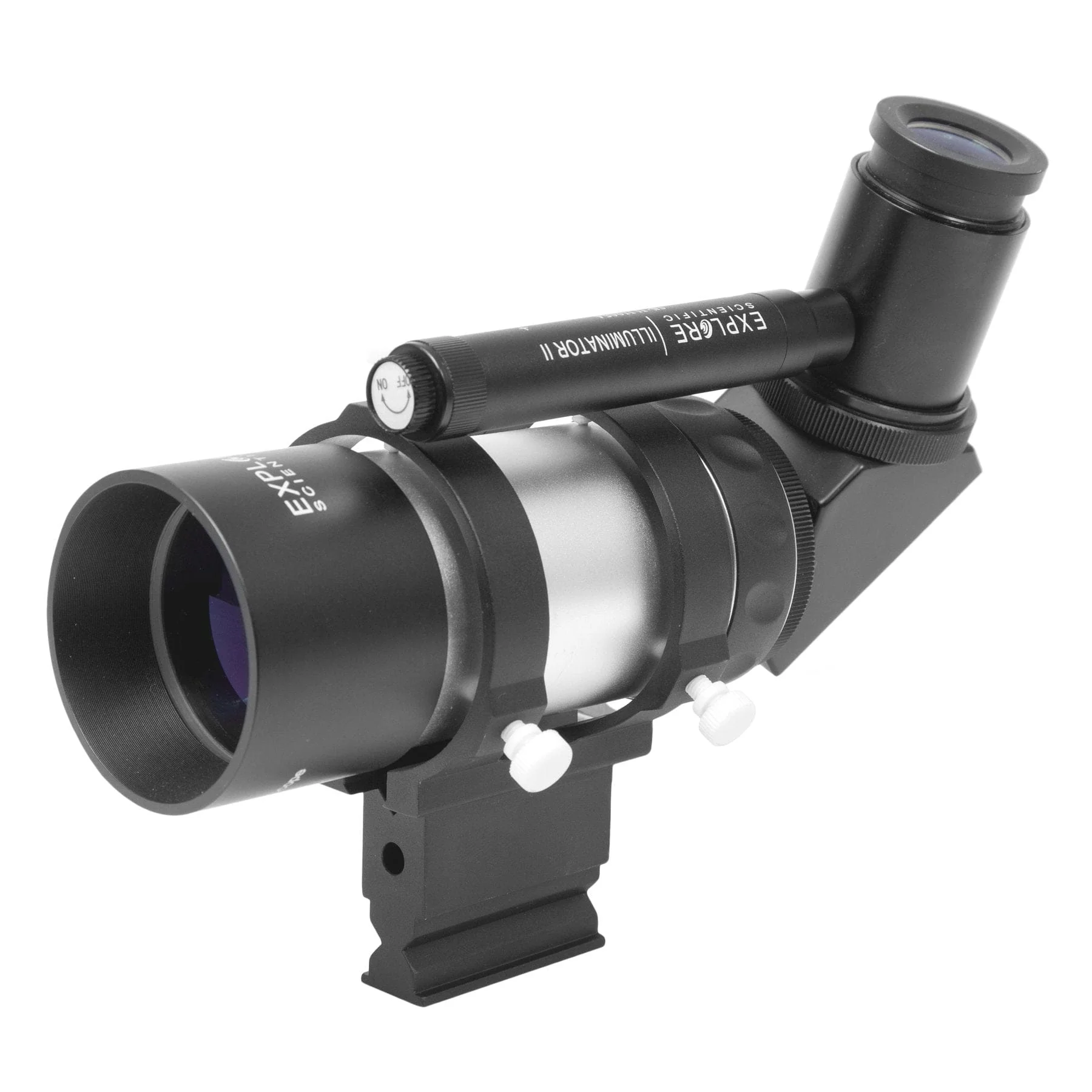Explore Scientific 8x50 Illuminated Right Angle Polar Finder Scope with NEW Long Battery Life Illuminator II - VFEI0850-RA