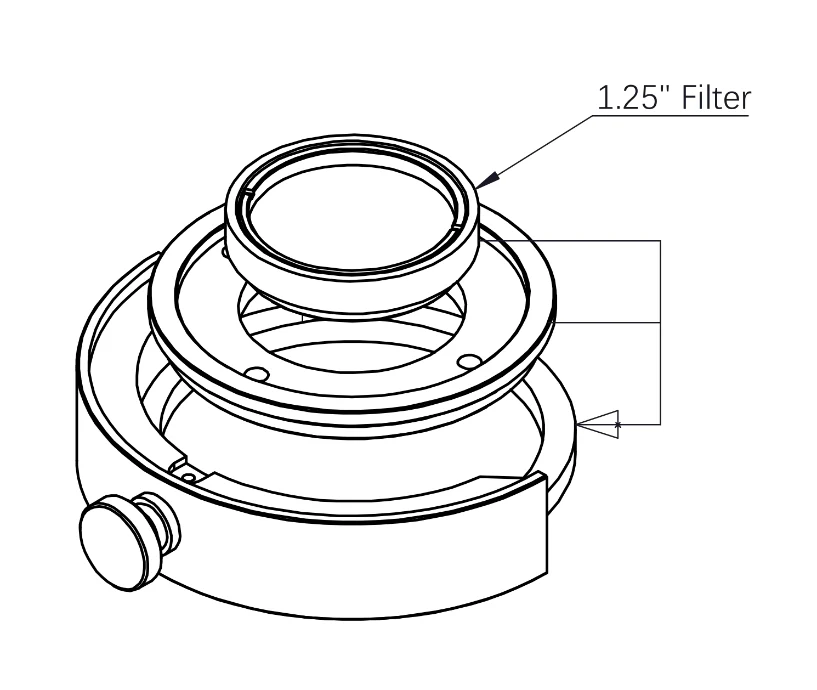 ZWO 2" to 1.25" Filter Adapter Ring - ZWO-2-1.25FL - Image 6