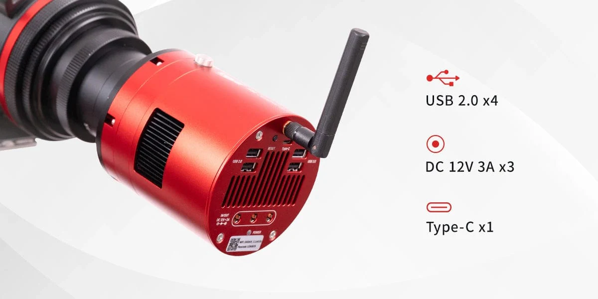 ZWO ASI2600MC Air 26MP 3.76um Wireless Smart Astrophotography Camera with Built-in Guiding and Smart Control - ASI2600MC-AIR - Image 8