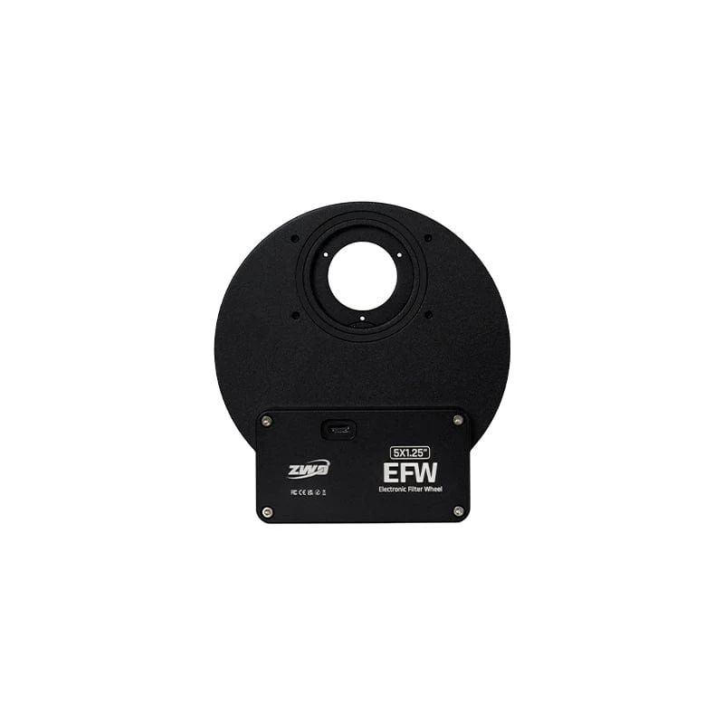 ZWO NEW 5 Position 1.25"/31mm Mini Electronic Filter Wheel - ZWO EFW-5x1.25-25