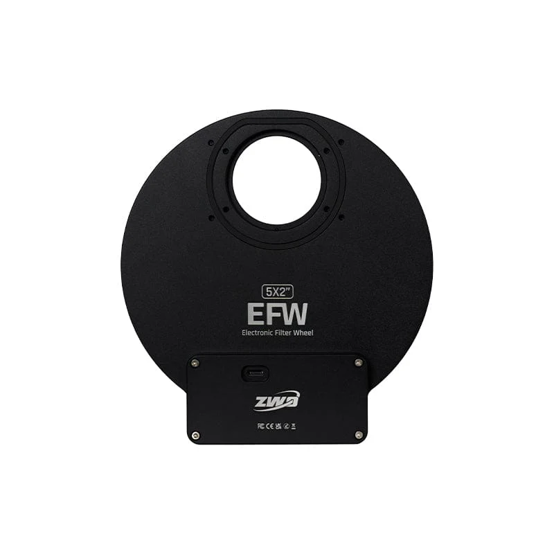 ZWO NEW 5 Position 2"/50mm Electronic Filter Wheel - ZWO-EFW-5X2-25