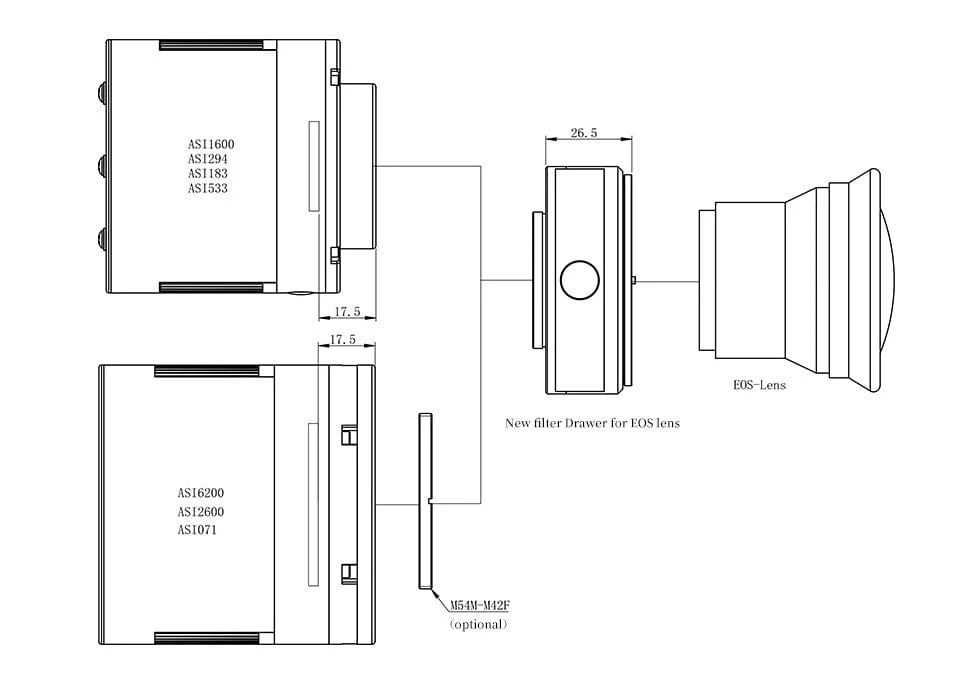 ZWO NEW Filter Drawer for EOS Lens - ZWO-FD-EOS - Image 8